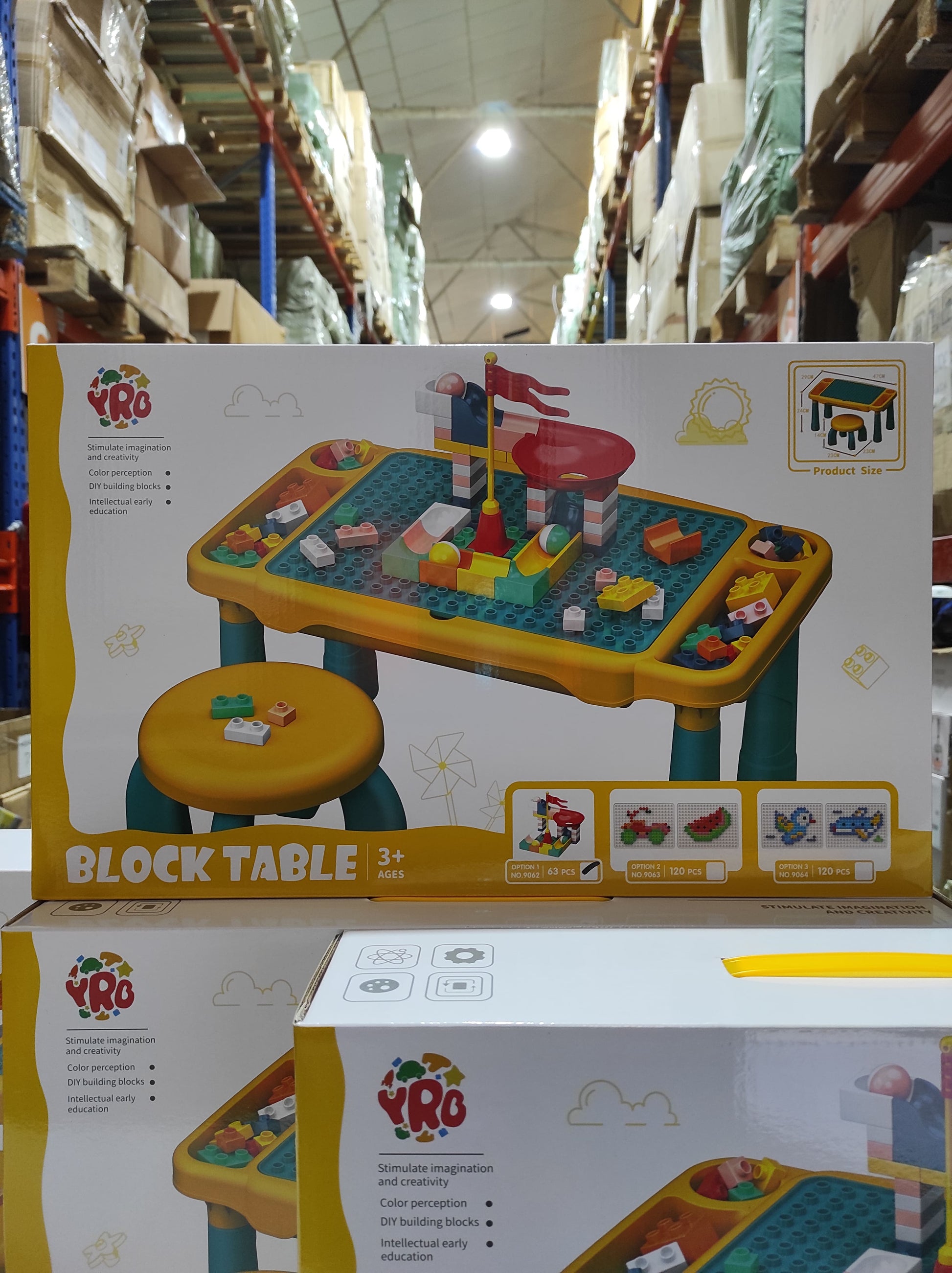 Juego de mesa y silla con bloques de construcion 63 pcs - additional image 1