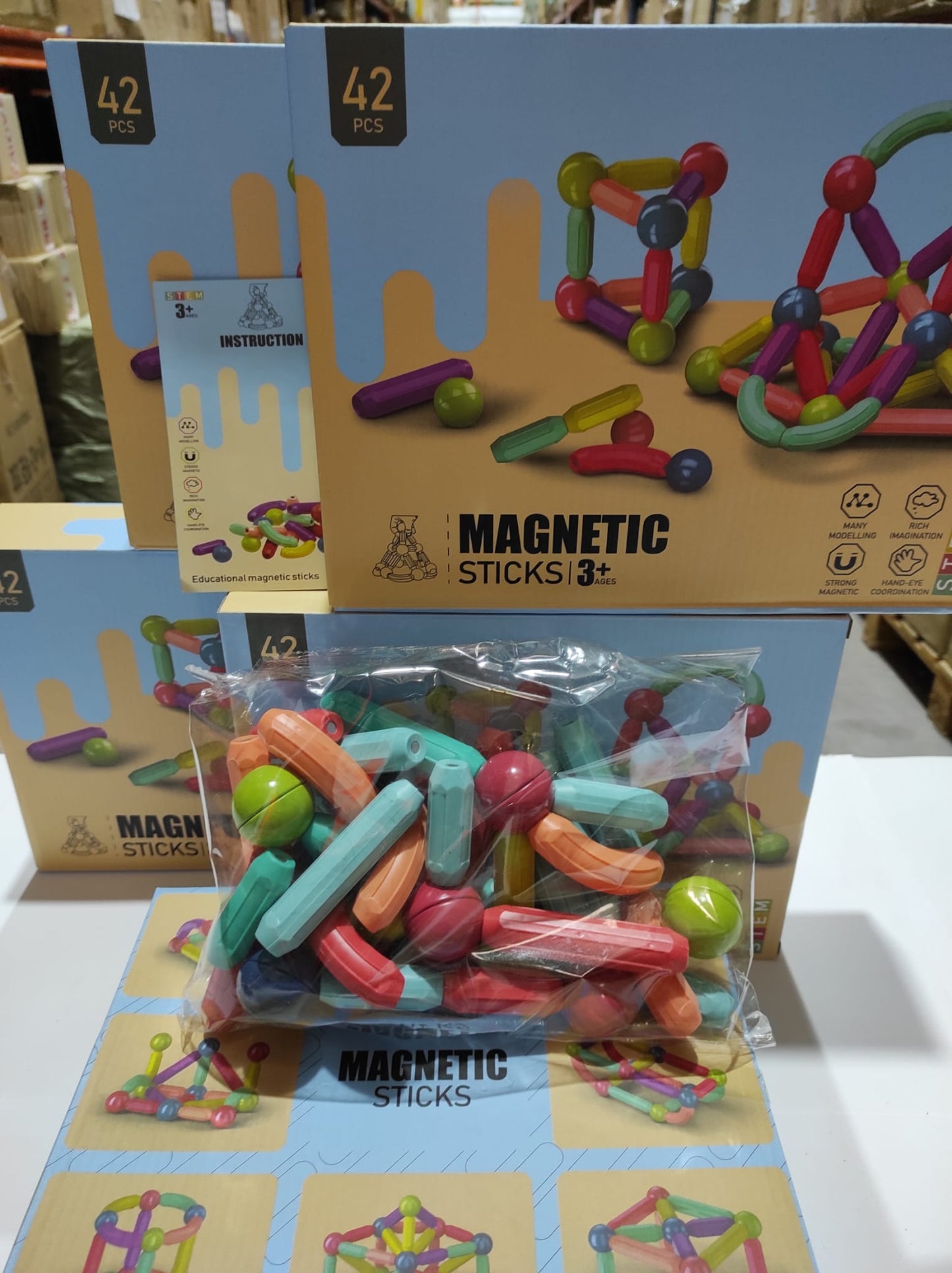 Juego de bloques de construcción magnetica 42pcs - additional image 1